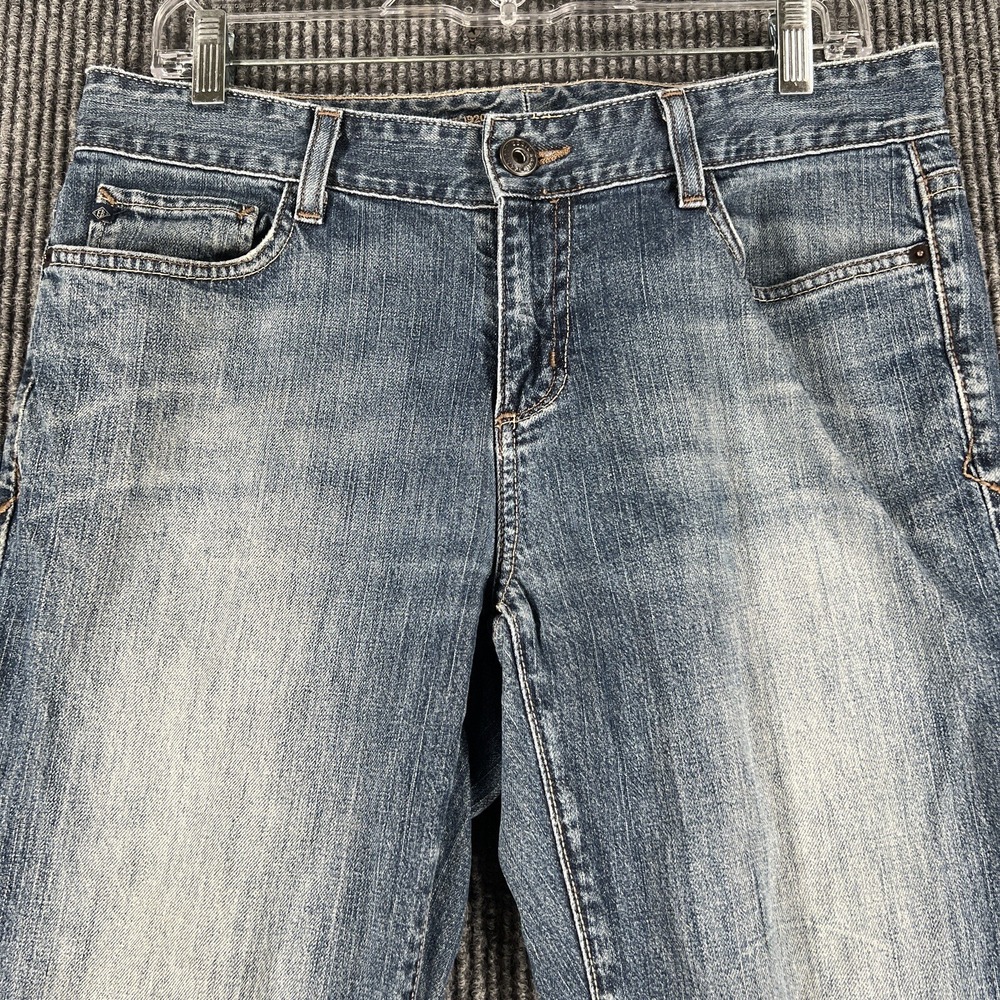 Eddie Bauer Jeans Womens Size 10 S Blue Denim Specially Dyed 32x28 Broke In